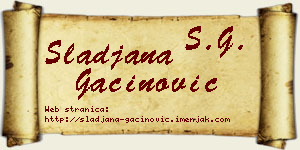 Slađana Gaćinović vizit kartica